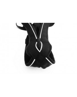 Kit Canicross Loisir complet: Ceinture+Laisse amortisseur 2-2,5m+Harnais X-back - Noir