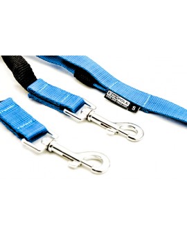 Laisse CANICROSS double amortisseur extensible 2m