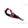 Kit Canicross Loisir complet: Ceinture+Laisse amortisseur 2-2,5m+Harnais X-back - Rouge