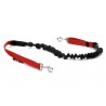 Kit Canicross Loisir complet: Ceinture+Laisse amortisseur 2-2,5m+Harnais X-back - Rouge