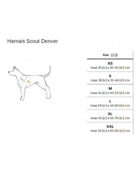 Harnais cotton Scout Denver Noir