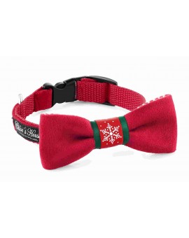 Collier avec nœud papillon de Noël